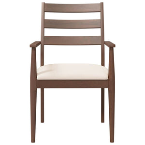 Sedie da Pranzo con Cuscini 2pz Marrone Legno Massello di Hevea 4102471