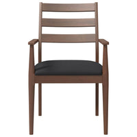 vidaXL Sedie da Pranzo con Cuscini 2pz Marrone Legno Massello di Hevea