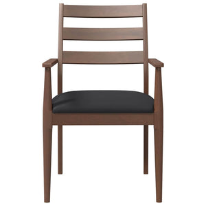 vidaXL Sedie da Pranzo con Cuscini 2pz Marrone Legno Massello di Hevea