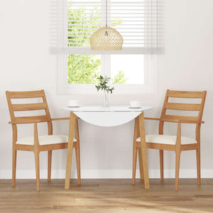 Sedie da Pranzo con Cuscini 2 pz in Legno Massello di Hevea 4102473