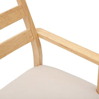 Sedie da Pranzo con Cuscini 2 pz in Legno Massello di Hevea 4102473