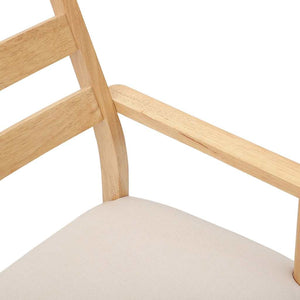 Sedie da Pranzo con Cuscini 2 pz in Legno Massello di Hevea 4102473