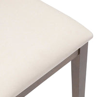 Sedie da Pranzo con Cuscini 2pz Marrone Legno Massello di Hevea 4102476