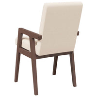 Sedie da Pranzo con Cuscini 2pz Marrone Legno Massello di Hevea