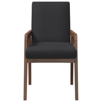 Sedie da Pranzo con Cuscini 2pz Marrone Legno Massello di Hevea