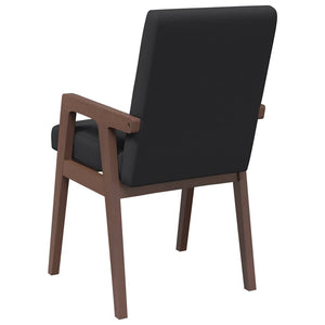 Sedie da Pranzo con Cuscini 2pz Marrone Legno Massello di Hevea