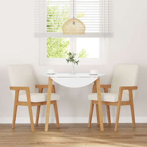 Sedie da Pranzo con Cuscini 2 pz in Legno Massello di Hevea