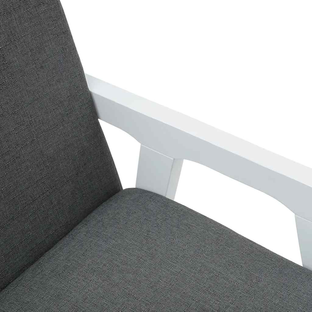 vidaXL Sedie da Pranzo con Cuscini 2 pz Bianco Legno Massello di Hevea