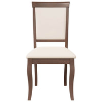 Sedie da Pranzo con Cuscini 2pz Marrone Legno Massello di Hevea 4102486