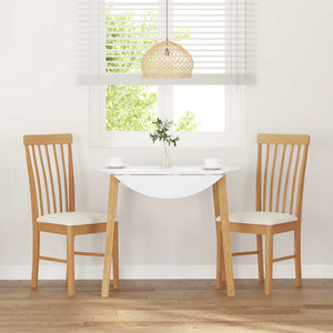 Sedie da Pranzo con Cuscini 2 pz in Legno Massello di Hevea 4102501