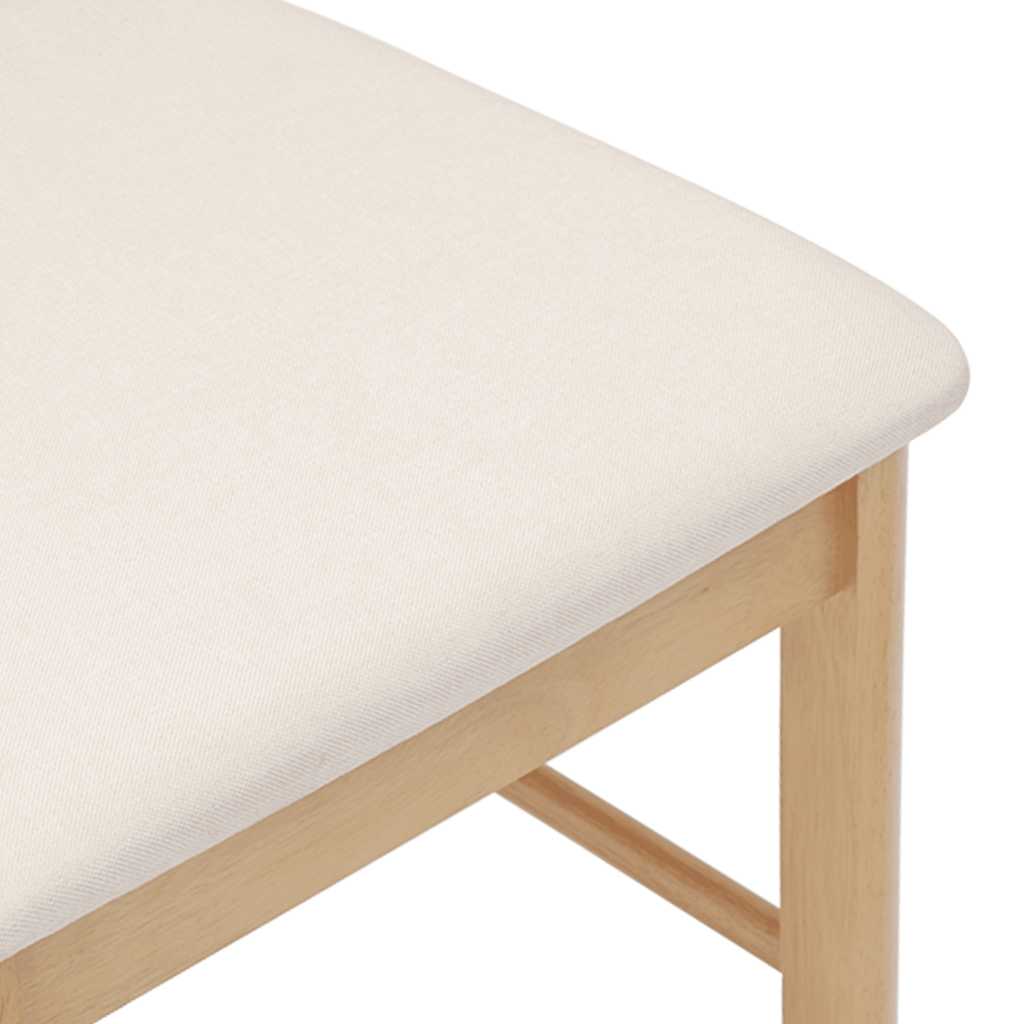 vidaXL Sedie da Pranzo con Cuscini 2 pz in Legno Massello di Hevea