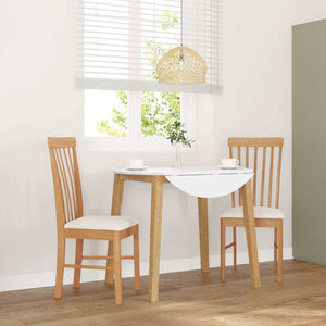 vidaXL Sedie da Pranzo con Cuscini 2 pz in Legno Massello di Hevea