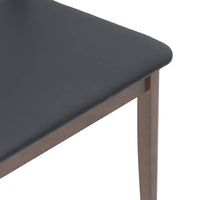 Sedie da Pranzo con Cuscini 2pz Marrone Legno Massello di Hevea 4102516