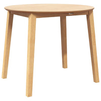 Tavolo da Pranzo Naturale in Legno Massello di Hevea