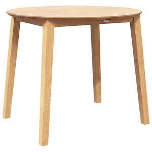 Tavolo da Pranzo Naturale in Legno Massello di Hevea