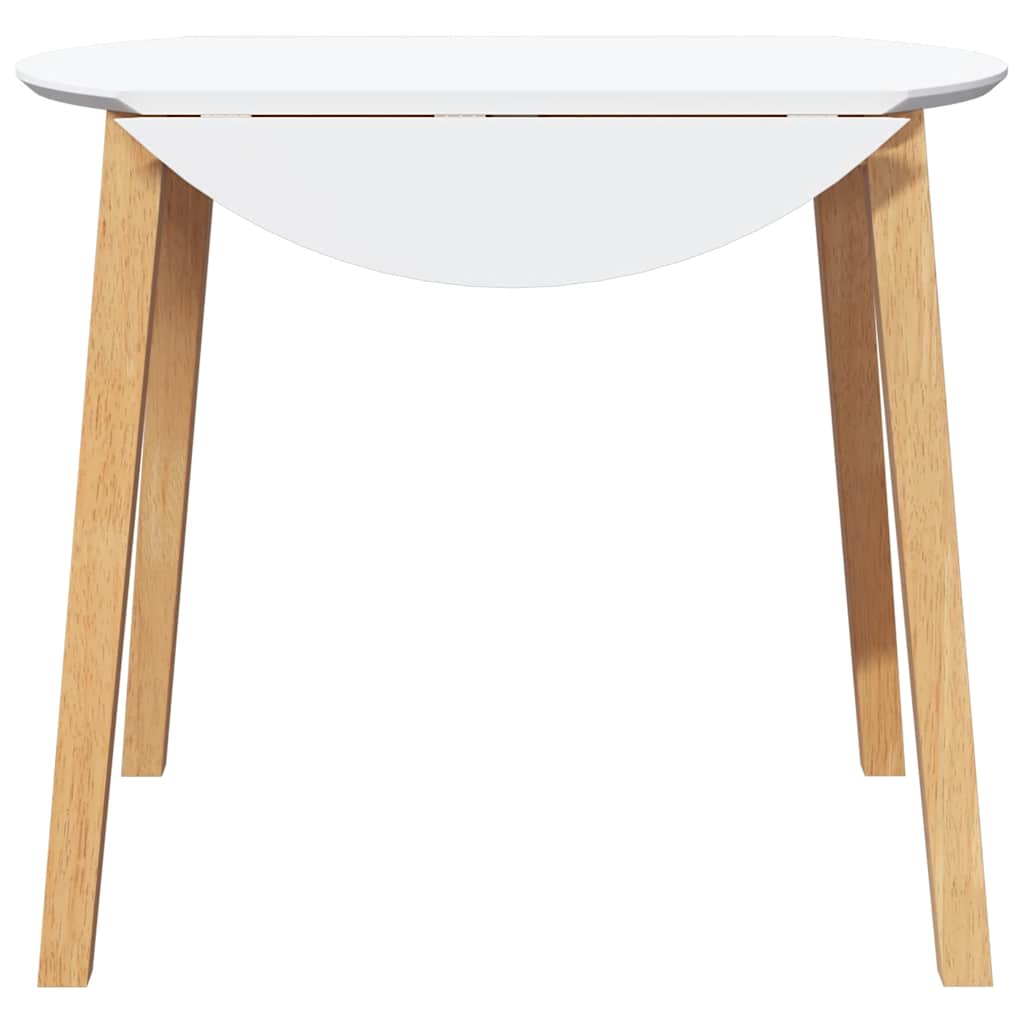 Tavolo da Pranzo Naturale in Legno Massello di Hevea