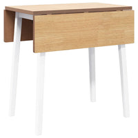 Tavolo da Pranzo Bianco in Legno Massello di Hevea