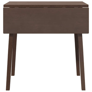 Tavolo da Pranzo Marrone in Legno Massello di Hevea