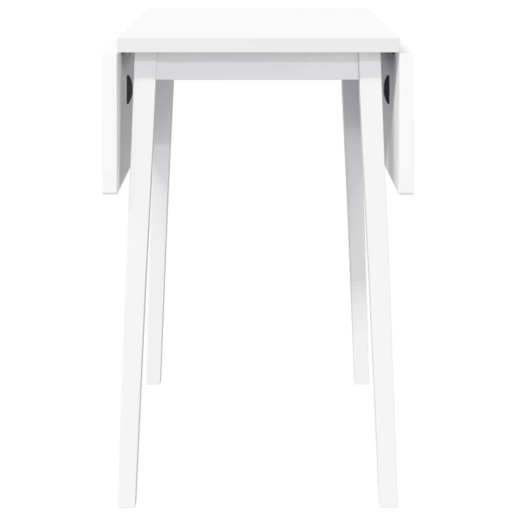 Tavolo da Pranzo Bianco in Legno Massello di Hevea 4102534