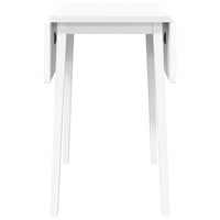 Tavolo da Pranzo Bianco in Legno Massello di Hevea 4102534