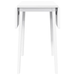 Tavolo da Pranzo Bianco in Legno Massello di Hevea 4102534