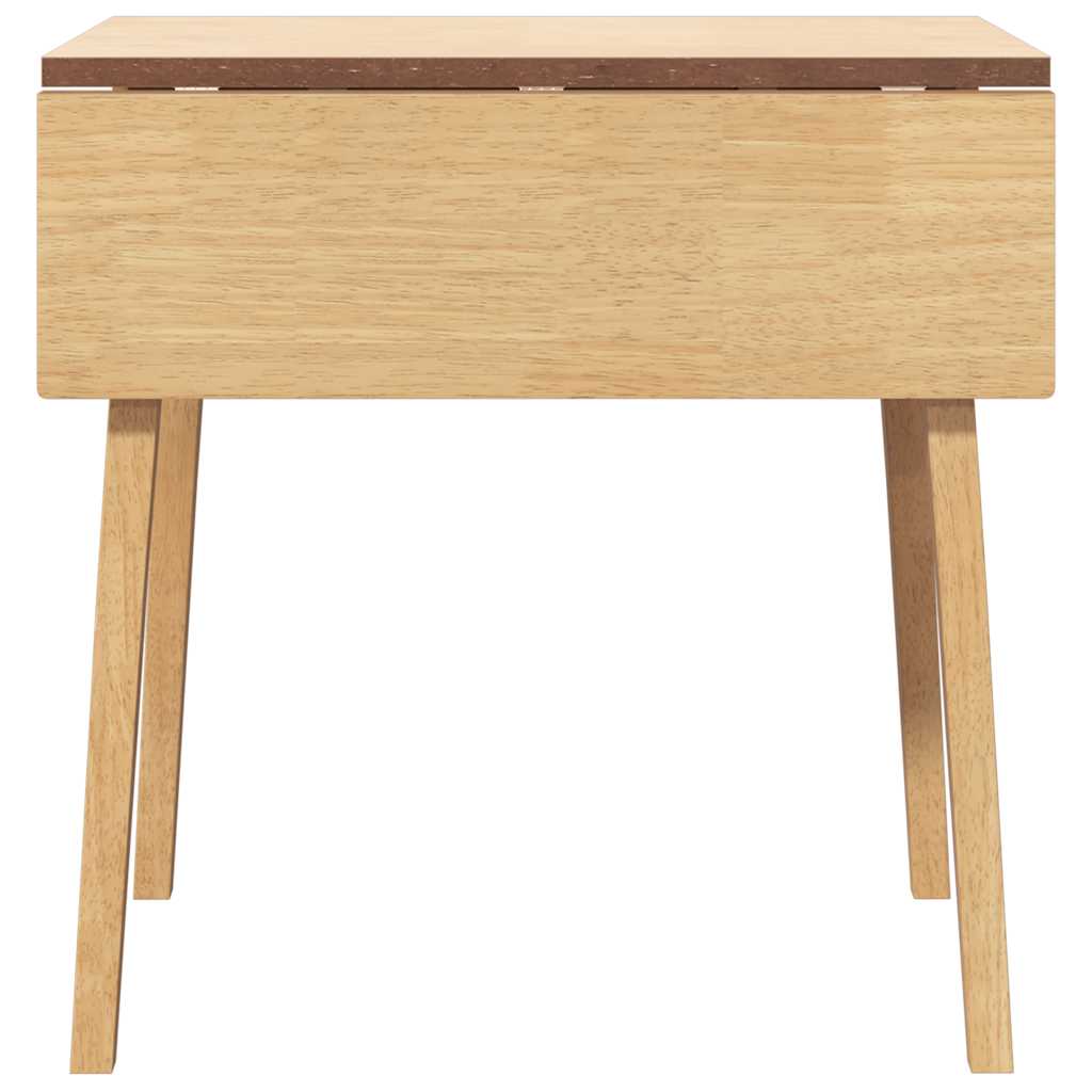 vidaXL Tavolo da Pranzo Naturale in Legno Massello di Hevea