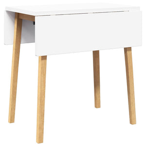 vidaXL Tavolo da Pranzo Naturale in Legno Massello di Hevea