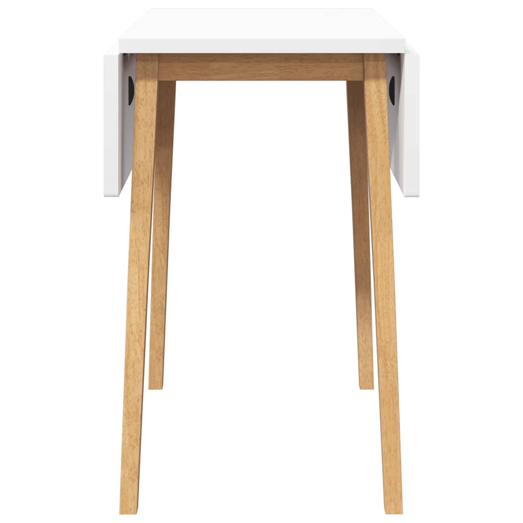 Tavolo da Pranzo Naturale in Legno Massello di Hevea 4102536