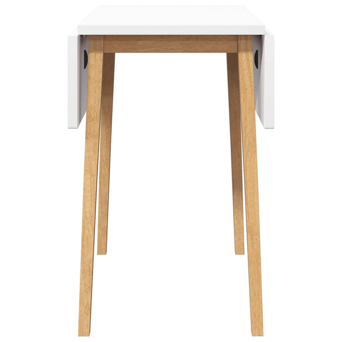 Tavolo da Pranzo Naturale in Legno Massello di Hevea 4102536