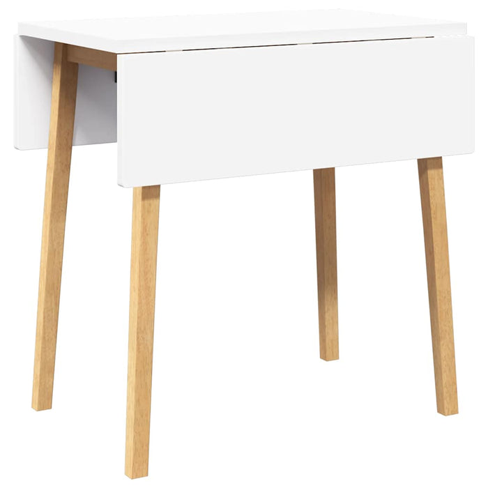 Tavolo da Pranzo Naturale in Legno Massello di Hevea 4102536