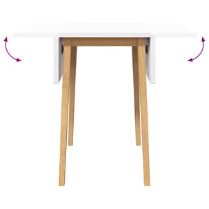 Tavolo da Pranzo Naturale in Legno Massello di Hevea 4102536