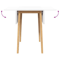 vidaXL Tavolo da Pranzo Naturale in Legno Massello di Hevea