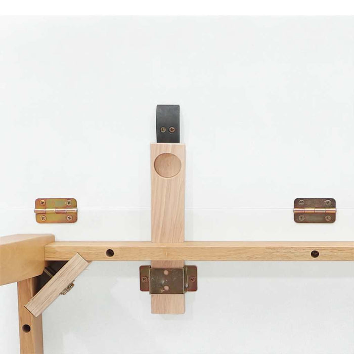 Tavolo da Pranzo Naturale in Legno Massello di Hevea 4102536