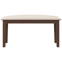 Panca 90 cm Marrone in Legno Massello di Hevea