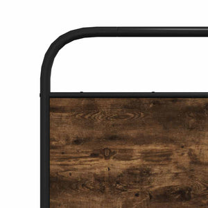 Giroletto senza Materasso-Struttura Letto Rovere Fumo 120x200 cm in Truciolato 380668