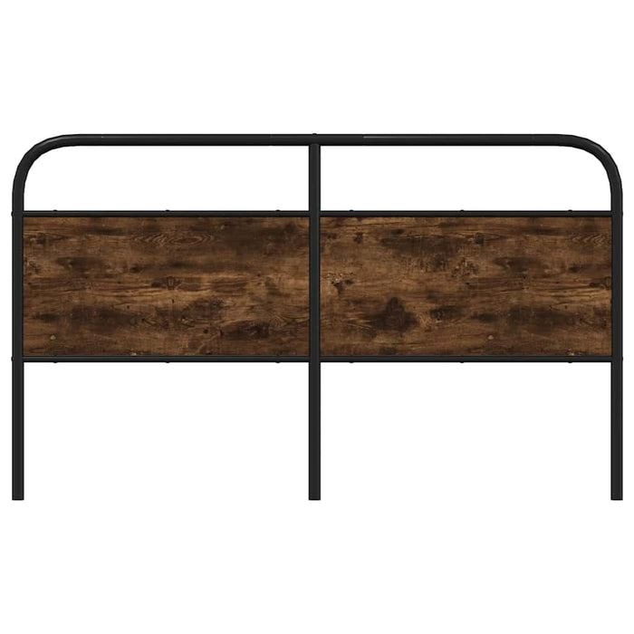 Testiera Rovere Fumo 160 cm in Acciaio e Legno Multistrato 4100244