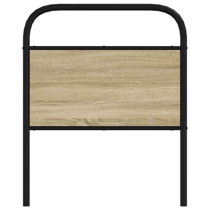 Testiera Rovere Sonoma 80 cm in Acciaio e Legno Multistrato 4100285