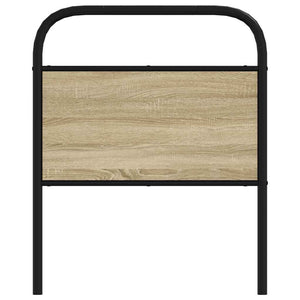 Testiera Rovere Sonoma 80 cm in Acciaio e Legno Multistrato 4100285