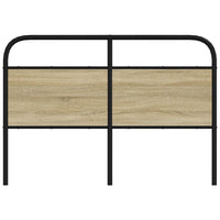 Testiera Rovere Sonoma 120 cm in Acciaio e Legno Multistrato 4100289