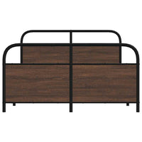 Giroletto senza Materasso-Struttura Letto Rovere Marrone 120x190 cm Truciolato 163730