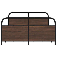 Giroletto senza Materasso-Struttura Letto Rovere Marrone 120x200 cm Truciolato 146520