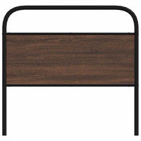 Testiera Rovere Marrone 90 cm in Acciaio e Truciolato 4100335