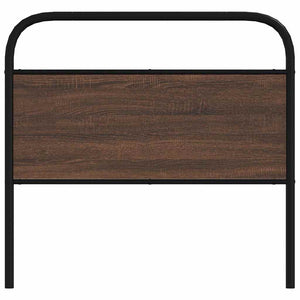 Testiera Rovere Marrone 90 cm in Acciaio e Truciolato 4100335