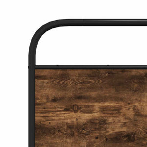 Giroletto senza Materasso-Struttura Letto Rovere Fumo 75x190 cm in Truciolato 454543