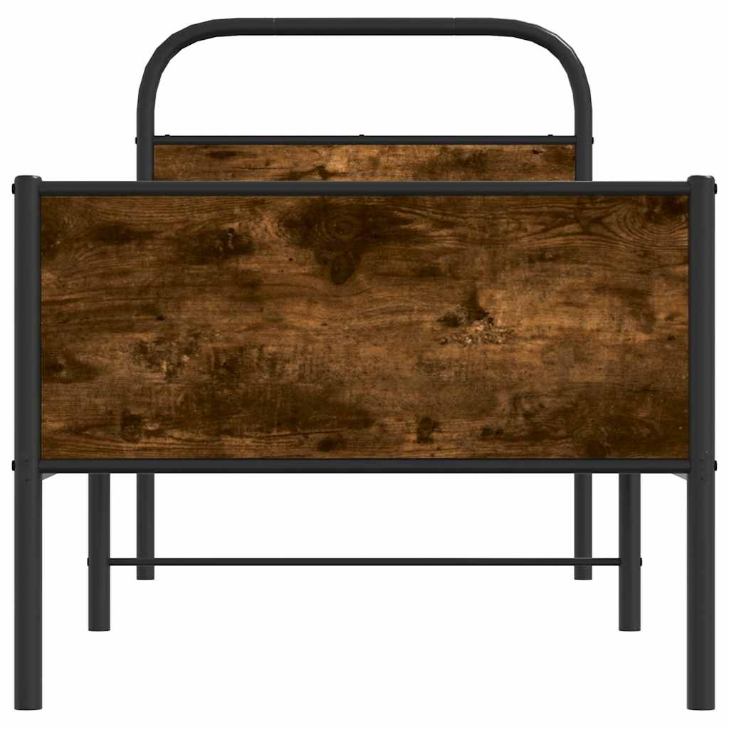 Giroletto senza Materasso-Struttura Letto Rovere Sonoma 75x190 cm in Truciolato 311561