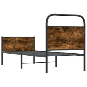 Giroletto senza Materasso-Struttura Letto Rovere Sonoma 75x190 cm in Truciolato 311561