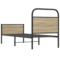 Giroletto senza Materasso-Struttura Letto Rovere Sonoma 80x200 cm in Truciolato 264318