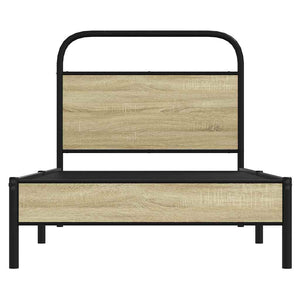 Giroletto senza Materasso-Struttura Letto Rovere Sonoma 75x190 cm in Truciolato 710427