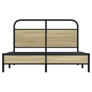 Giroletto senza Materasso-Struttura Letto Rovere Sonoma 120x190cm in Truciolato 952896