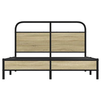 Giroletto senza Materasso-Struttura Letto Rovere Sonoma 140x190cm in Truciolato 185423